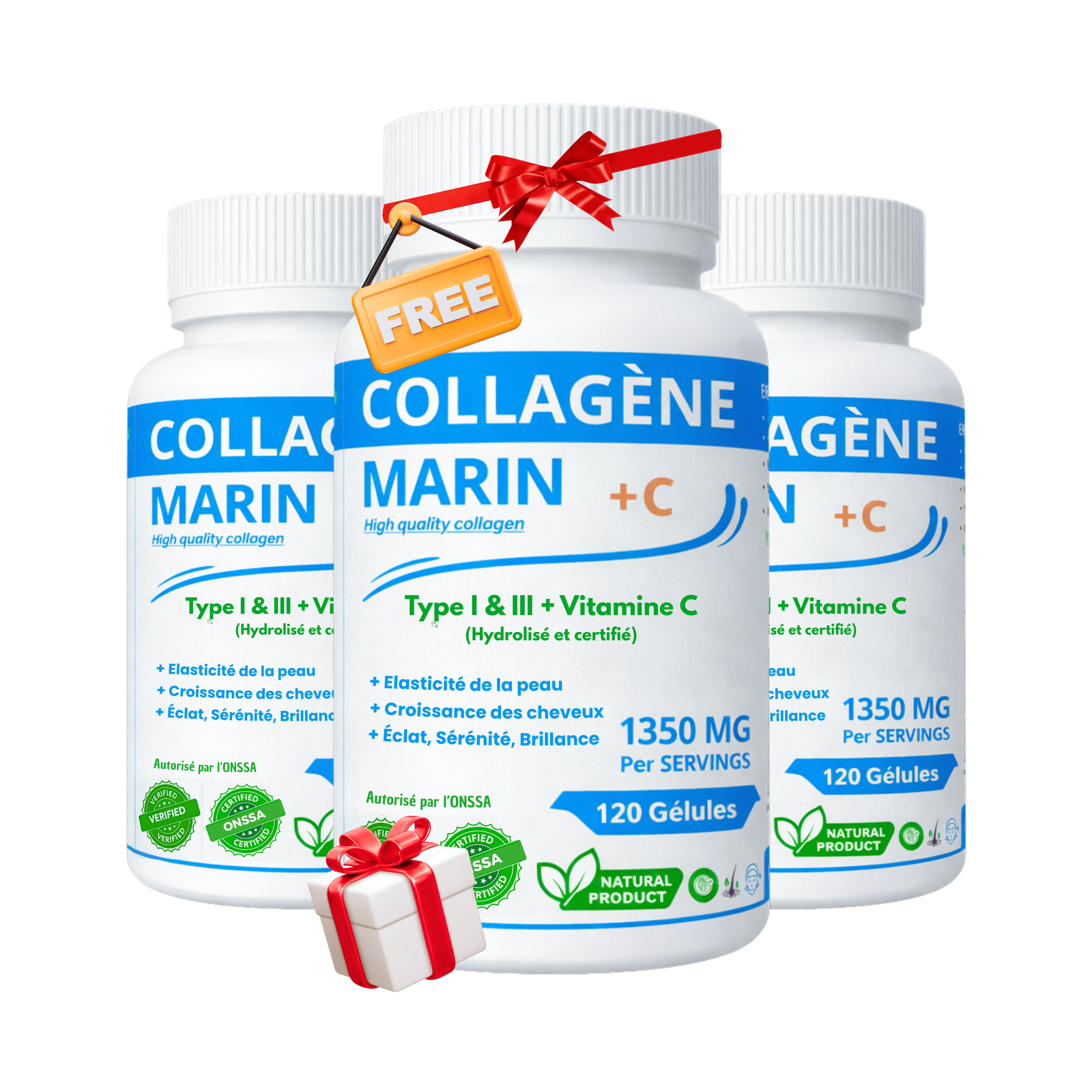 3 flacons - 360 gélules